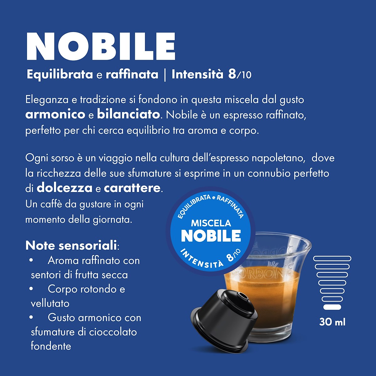 CAFFE BORBONE DGBBLUNOBI3X30N Capsule Dolce Gusto Nobile 30 pz - immagine 3