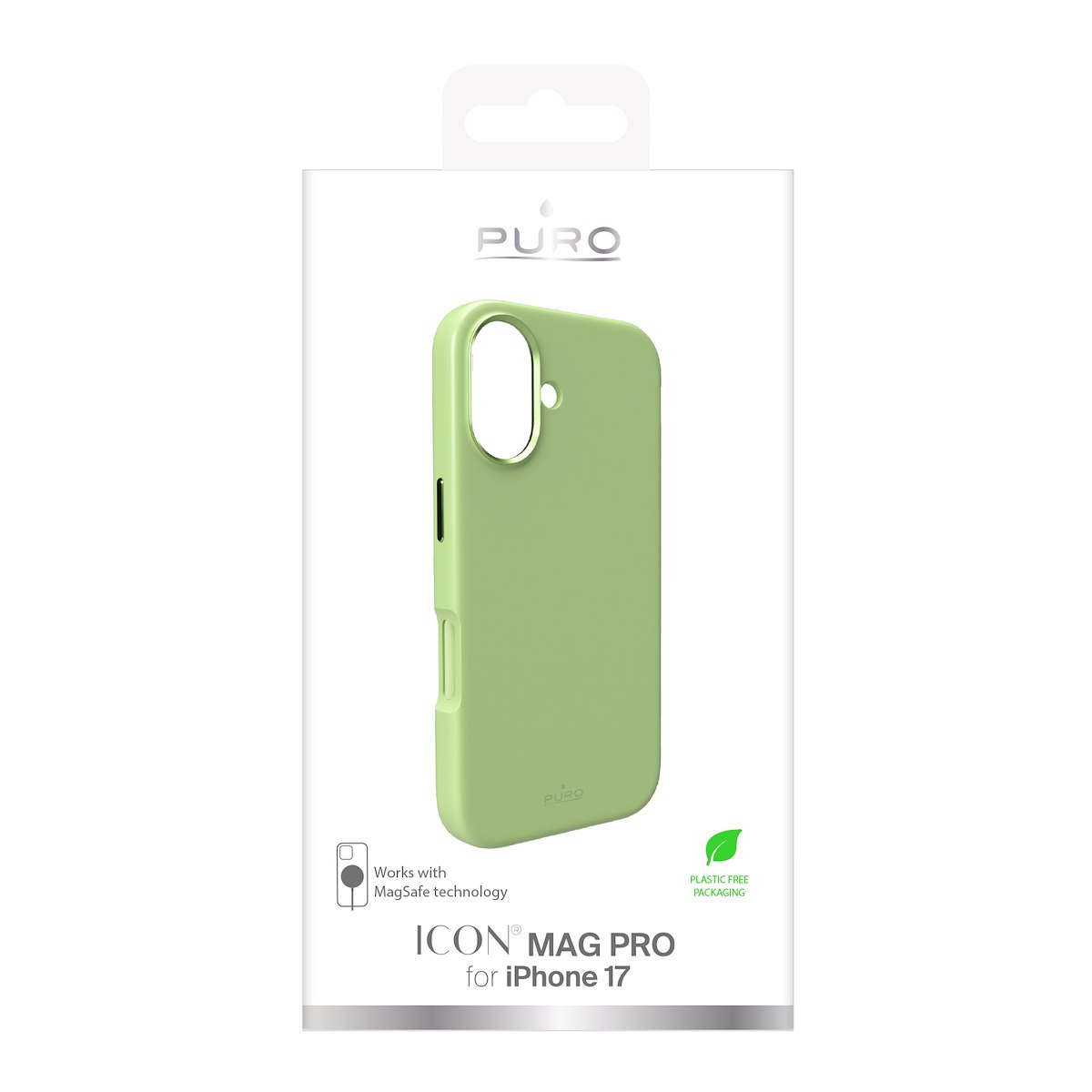 PURO PUIPC1763ICONMPGRN Cover Icon Mag Pro per iPhone 17, verde - immagine 3