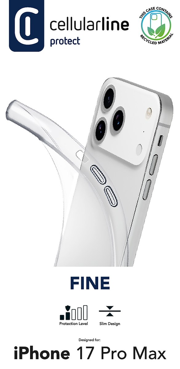 CELLULAR LINE FINECIPH17PRMT Custodia Fine Gomma iPhone 17 Pro Max - immagine 2