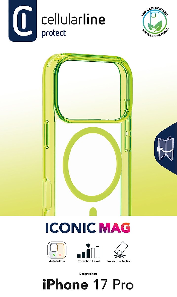 CELLULAR LINE ICONICMAGIPH17PROL Custodia Lime - immagine 2