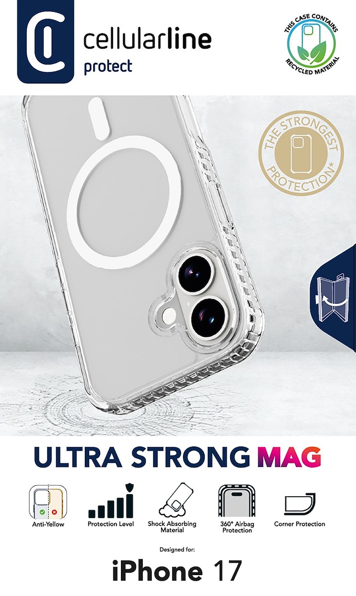 CELLULAR LINE TETRAMAG2IPH17T Custodia Ultra Strong Mag per iPhone 17 - immagine 2