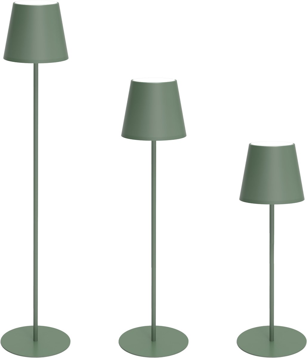 Majestic Agata XL GY Grigio Lampada da Tavolo Ricaricabile 3 Altezze - immagine 4