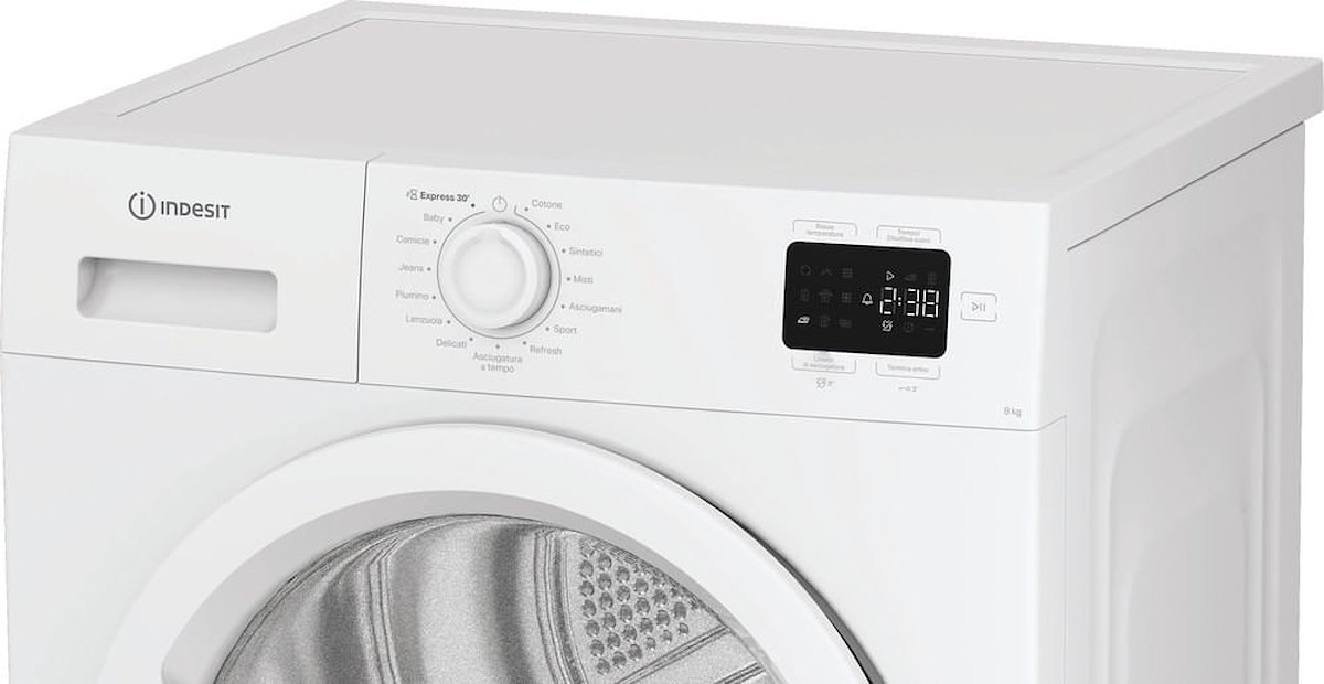 INDESIT CYD83DWWIT Asciugatrice Pompa Calore 8kg Display Digitale - immagine 4