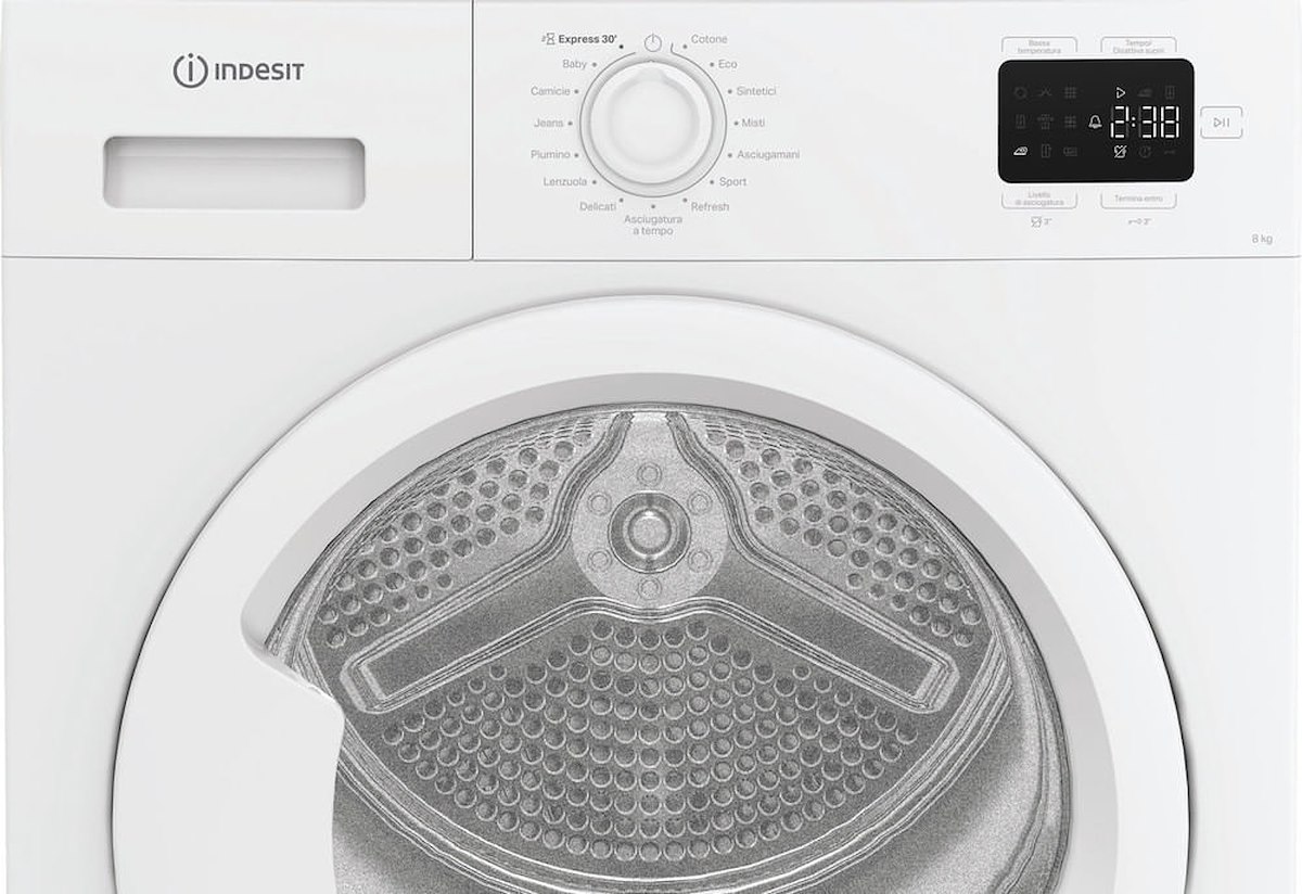 INDESIT CYD83DWWIT Asciugatrice Pompa Calore 8kg Display Digitale - immagine 5