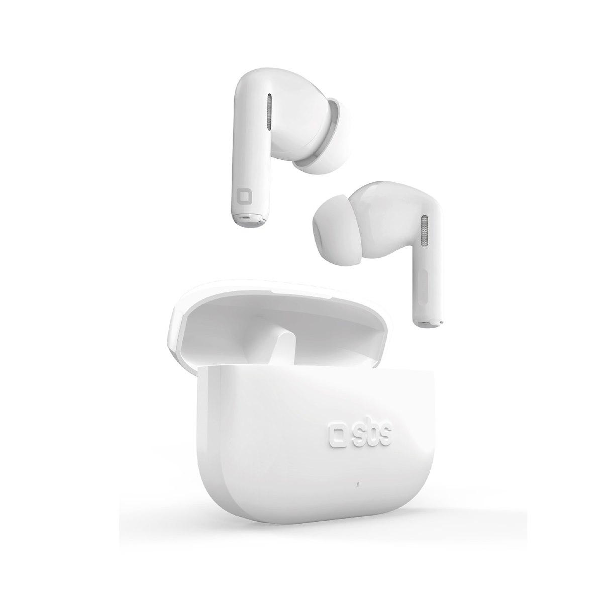 SBS TEEARTWSSPIKEW Auricolare TWS In-Ear wireless con custodia 250mAh bianco
