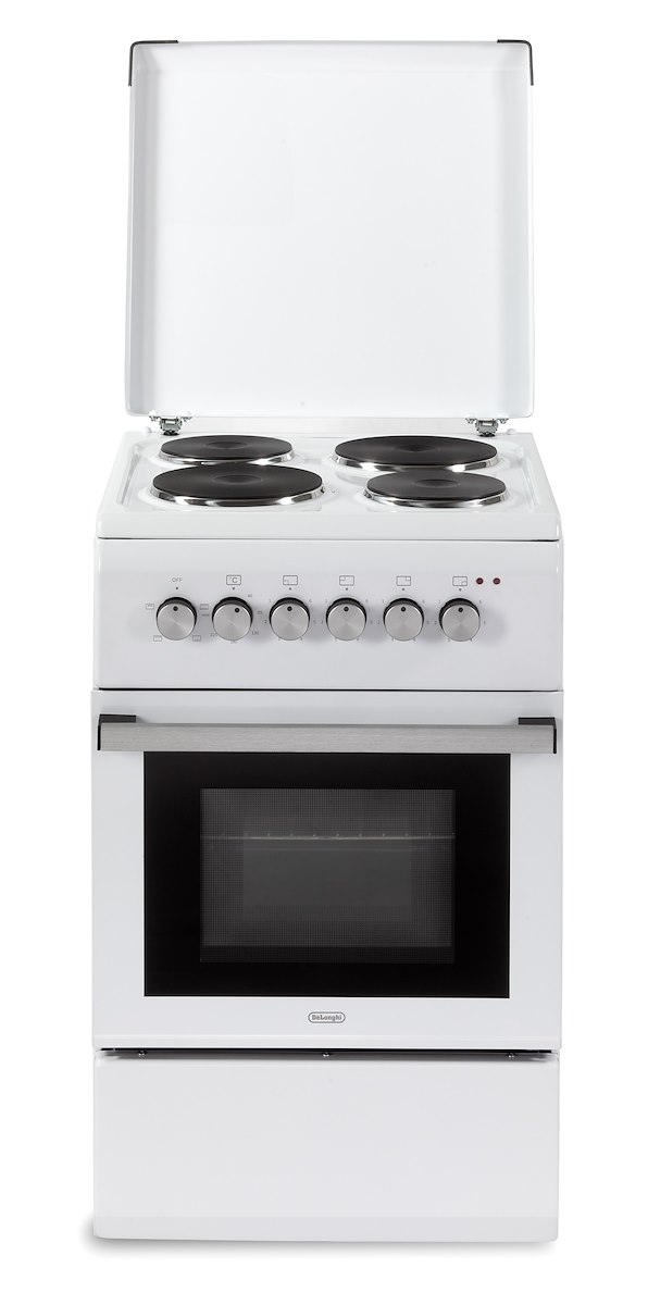 DE LONGHI DL554EWP2 Cucina 50cm 4P-Elettrico Forno-Elettrico Grill Bianco