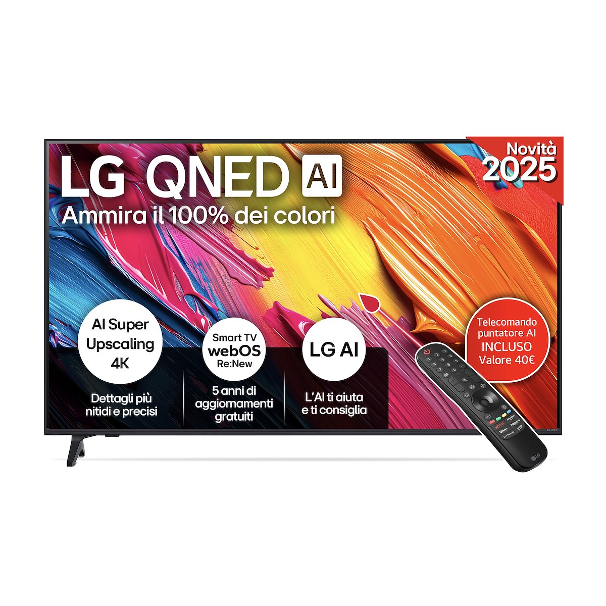 LG 50QNED70A6A Smart TV QNED 50 Pollici 4K UHD WebOS