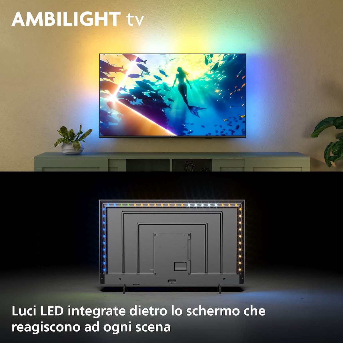 PHILIPS 65PUS8010 TV LED 65" 4K UHD Smart Ambilight - immagine 2