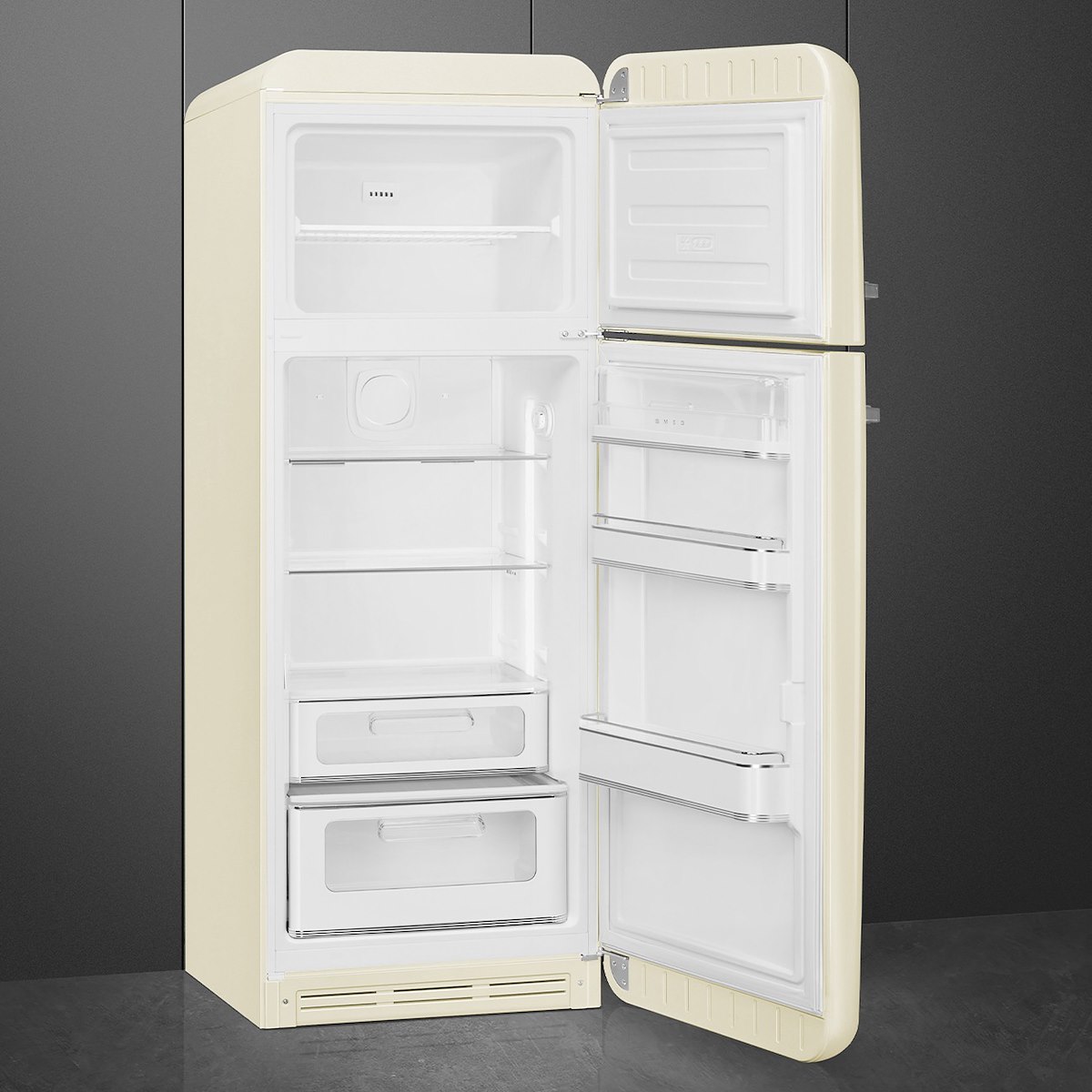 SMEG FAB30RCR6 Frigo 2 porte ventilato 294L DX Anni '50 panna - immagine 2