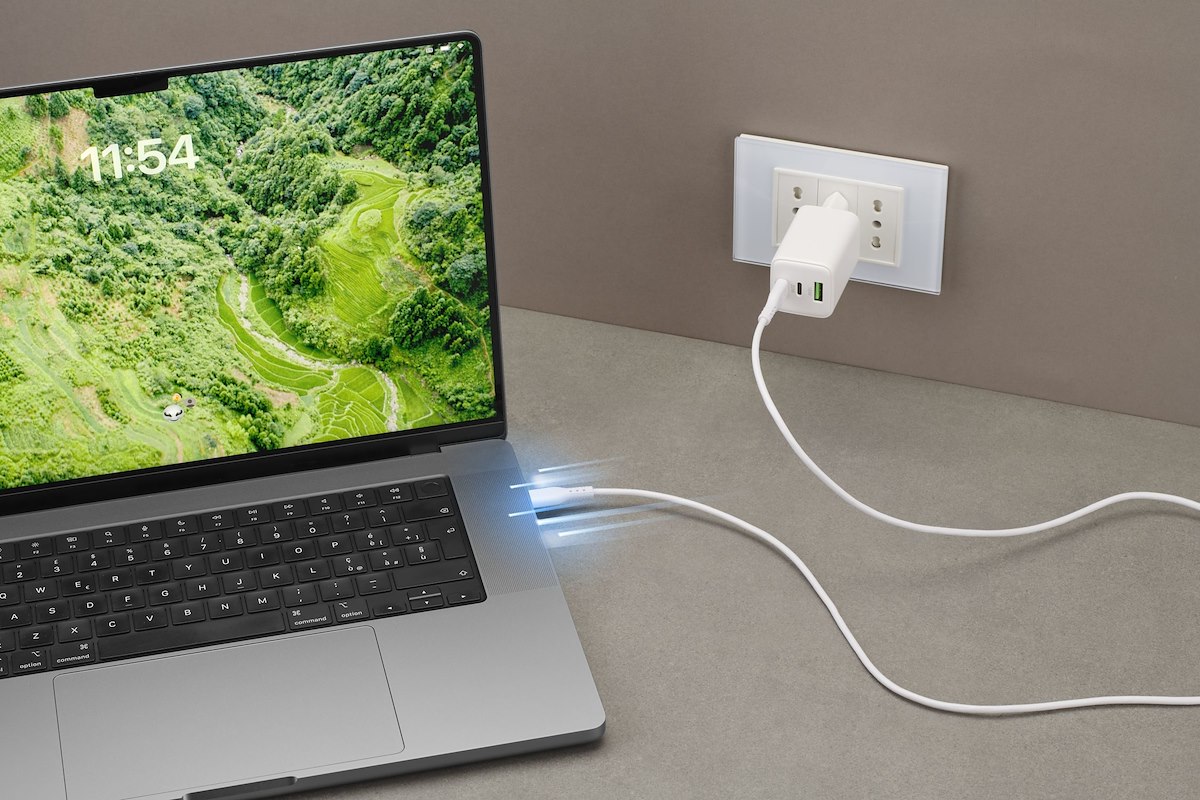 CELLULAR LINE USBDATA100C2C5A1MW Cavo USB-C a USB-C 5A 1.2m Bianco - immagine 3