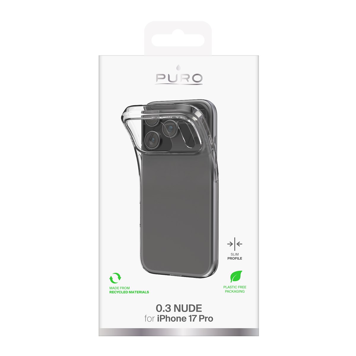 PURO PUIPC17P6303NUDETR Cover 0.3 Nude iPhone 17 Pro Trasparente - immagine 2