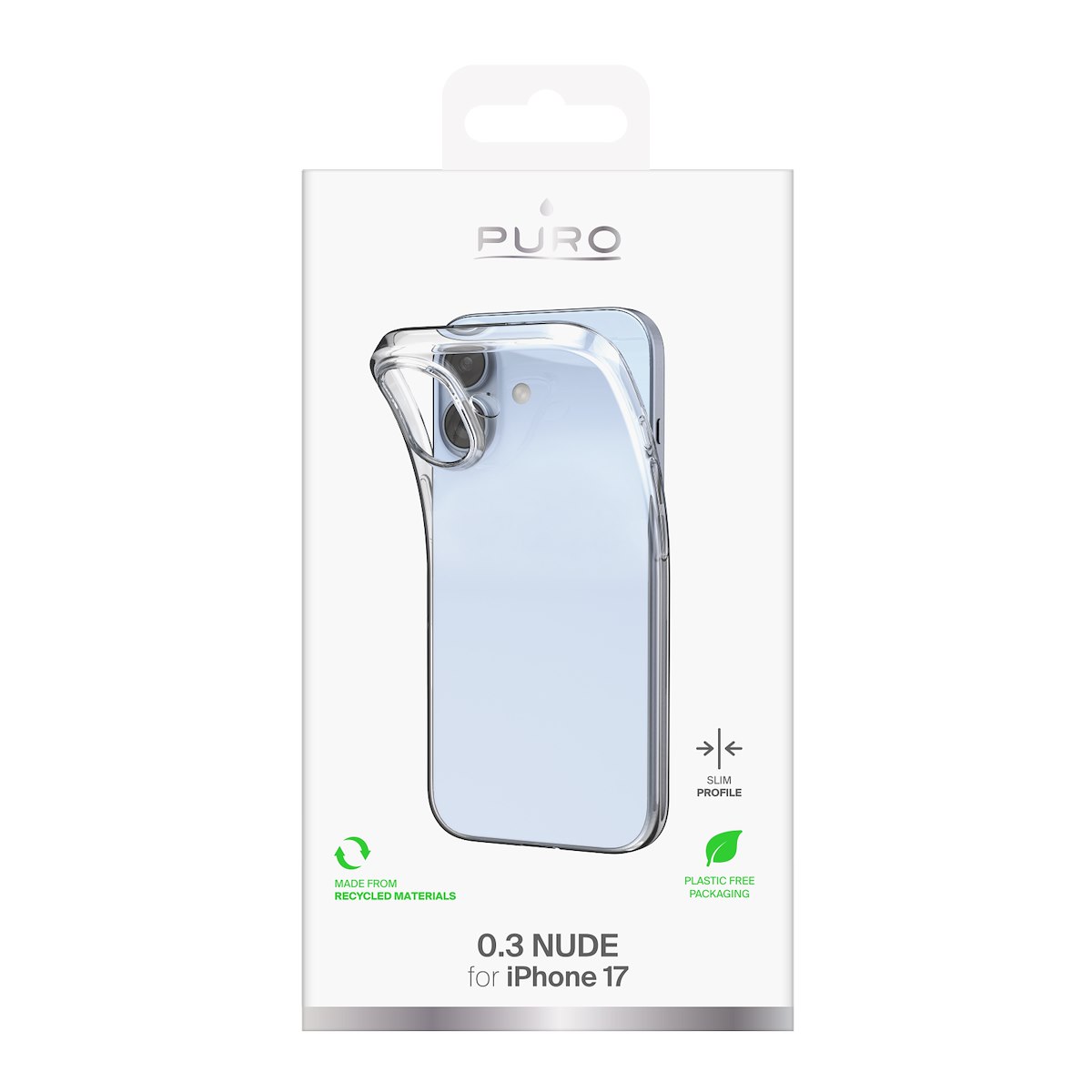PURO PUIPC176303NUDETR Cover 0.3 Nude Trasparente per iPhone 17 - immagine 2