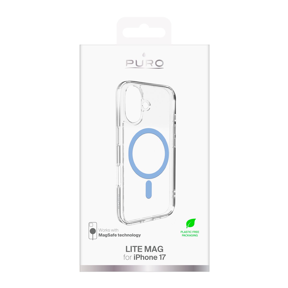 PURO PUIPC1763LITEMBLUE Cover Lite Mag per iPhone 17 Blue - immagine 4