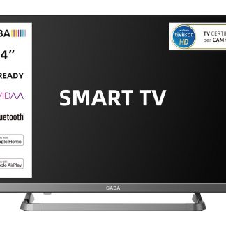 Saba SA24S89VDA Smart TV LED 24 Pollici HD Vidaa TV Tivusat DVBT2 S2
