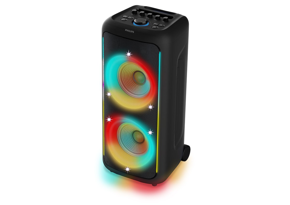 PHILIPS TAX5000E Diffusore Party Portatile 100W 2 Vie BT TWS Bass+ IPX4