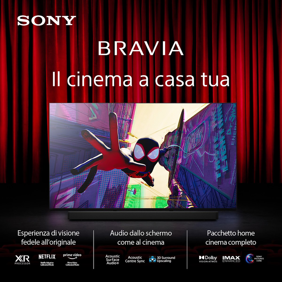 SONY K65XR8AAEP TV OLED 65" 4K UHD Smart Google TV DVB-T2/S2 - immagine 2