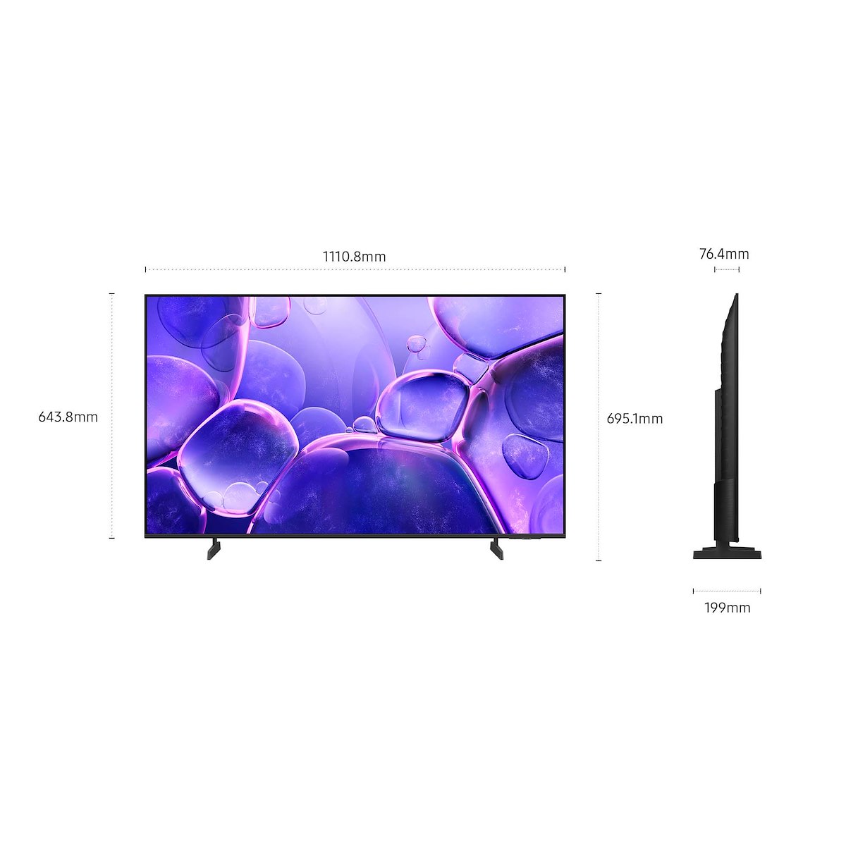 Samsung UE50U8000FUXZT Smart TV 50 Pollici Crystal UHD 4K Tizen TV - immagine 4