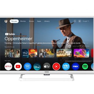 Saba SA24W78GTV White Smart TV LED 24 Pollici HD
