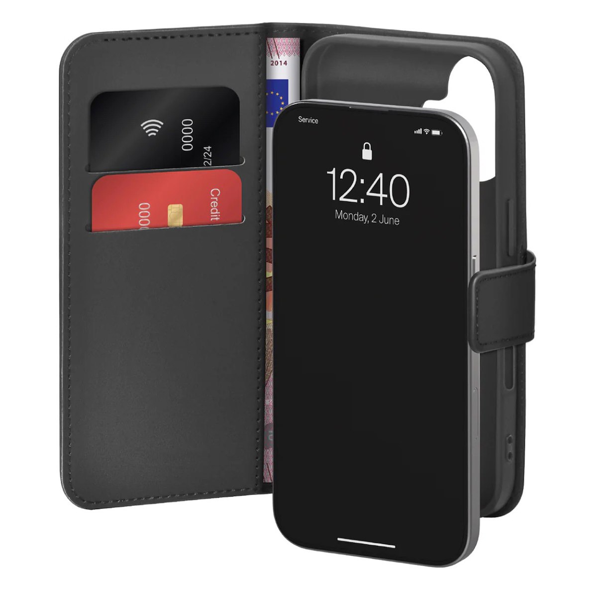 PURO PUIPC1763BOOKC8BLK Custodia Booklet Ecopelle iPhone 17
