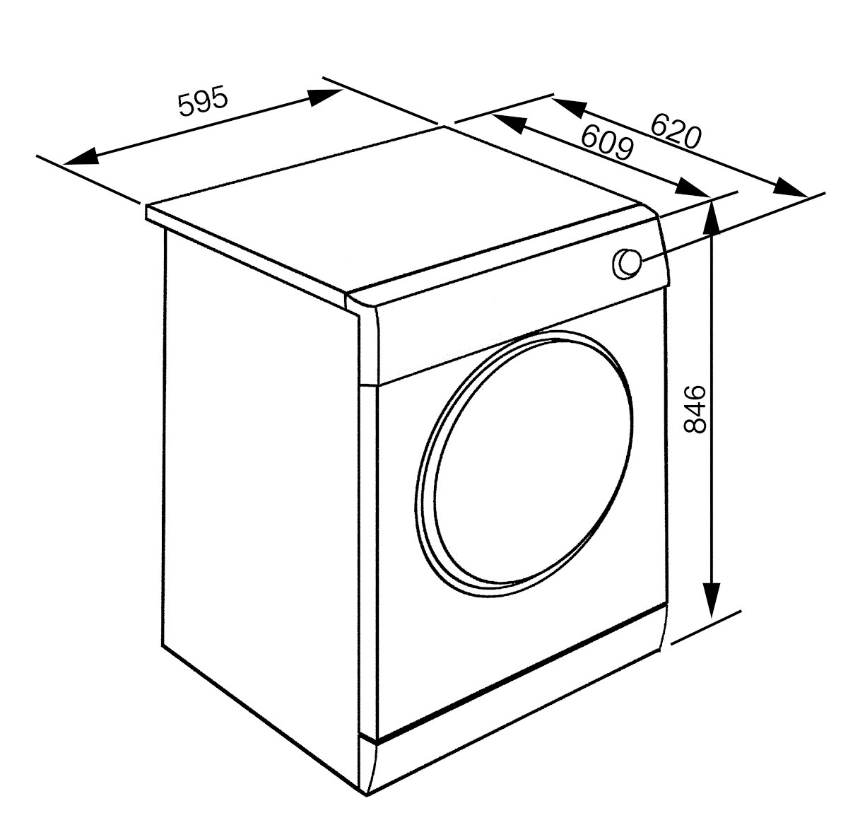 SMEG DHEX08EC Asciugatrice a Pompa di Calore 8kg - immagine 2