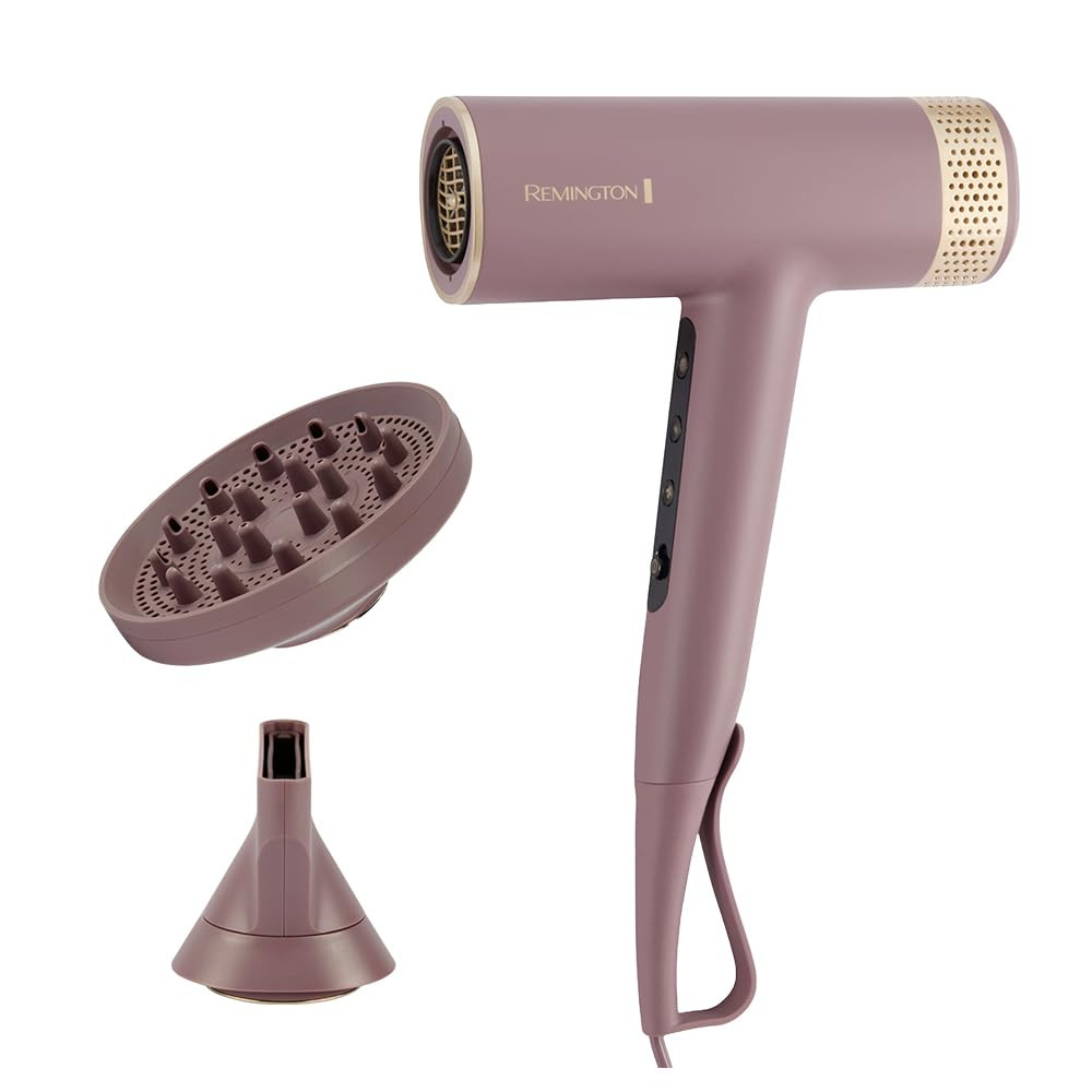 REMINGTON EC8930 PHON 1600W 3VEL.4TEMP.C-DIFF.DIGITAL.AIRVIVE MALVA ASCIUGACAPELLI STANDARD