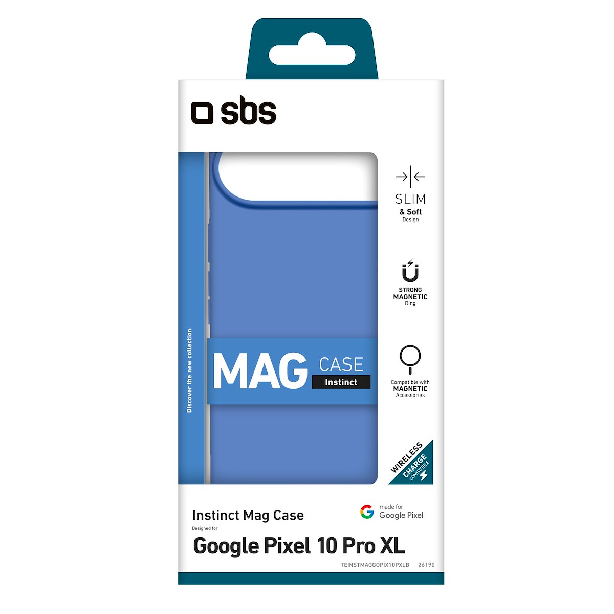 SBS TEINSTMAGGOPIX10PXLB Cover Instinct Mag Google Pixel 10 Pro XL Blu - immagine 3