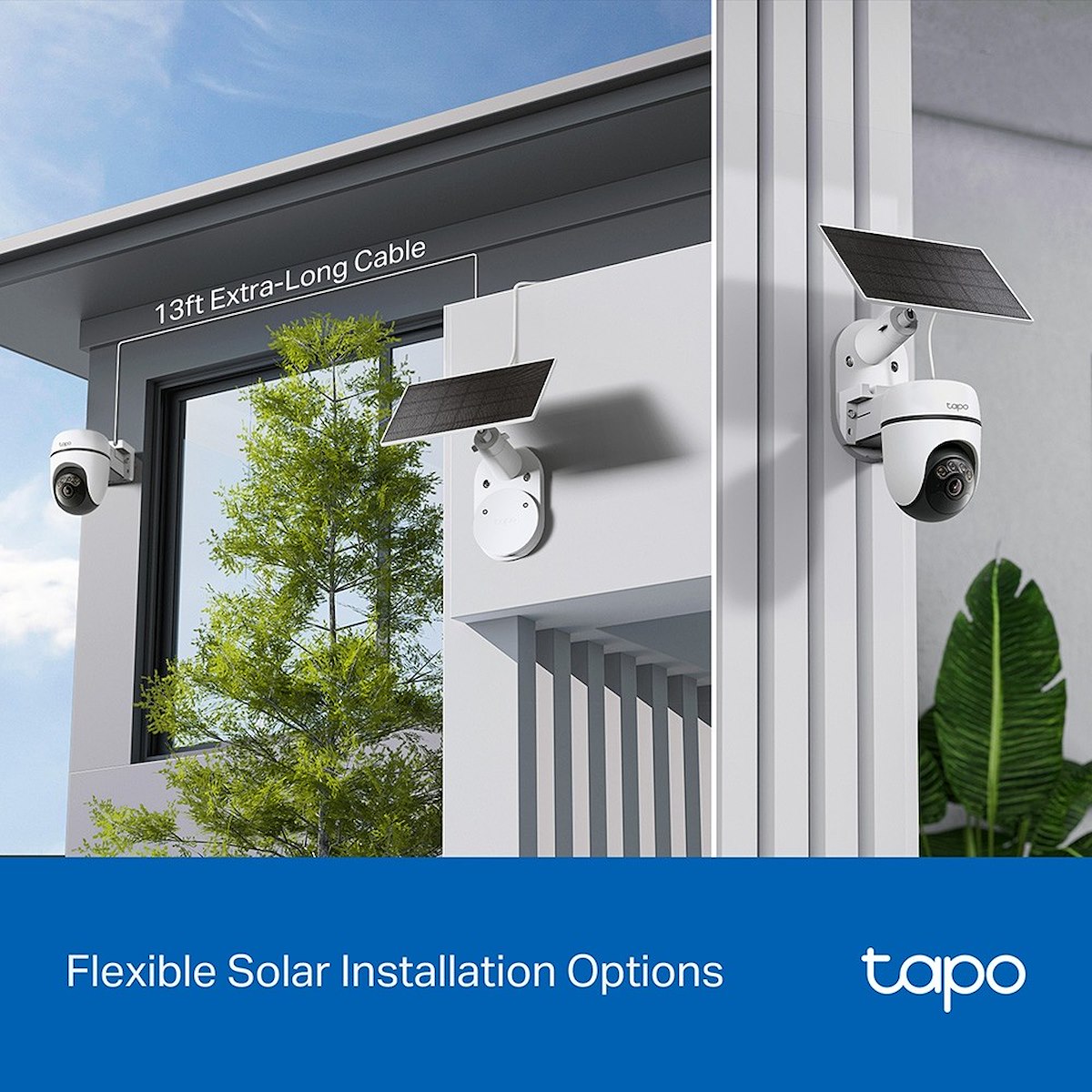 Tapo TC90KIT IP Cam Esterno 2K 3MP WiFi Pan-Tilt con Pannello Solare - immagine 3