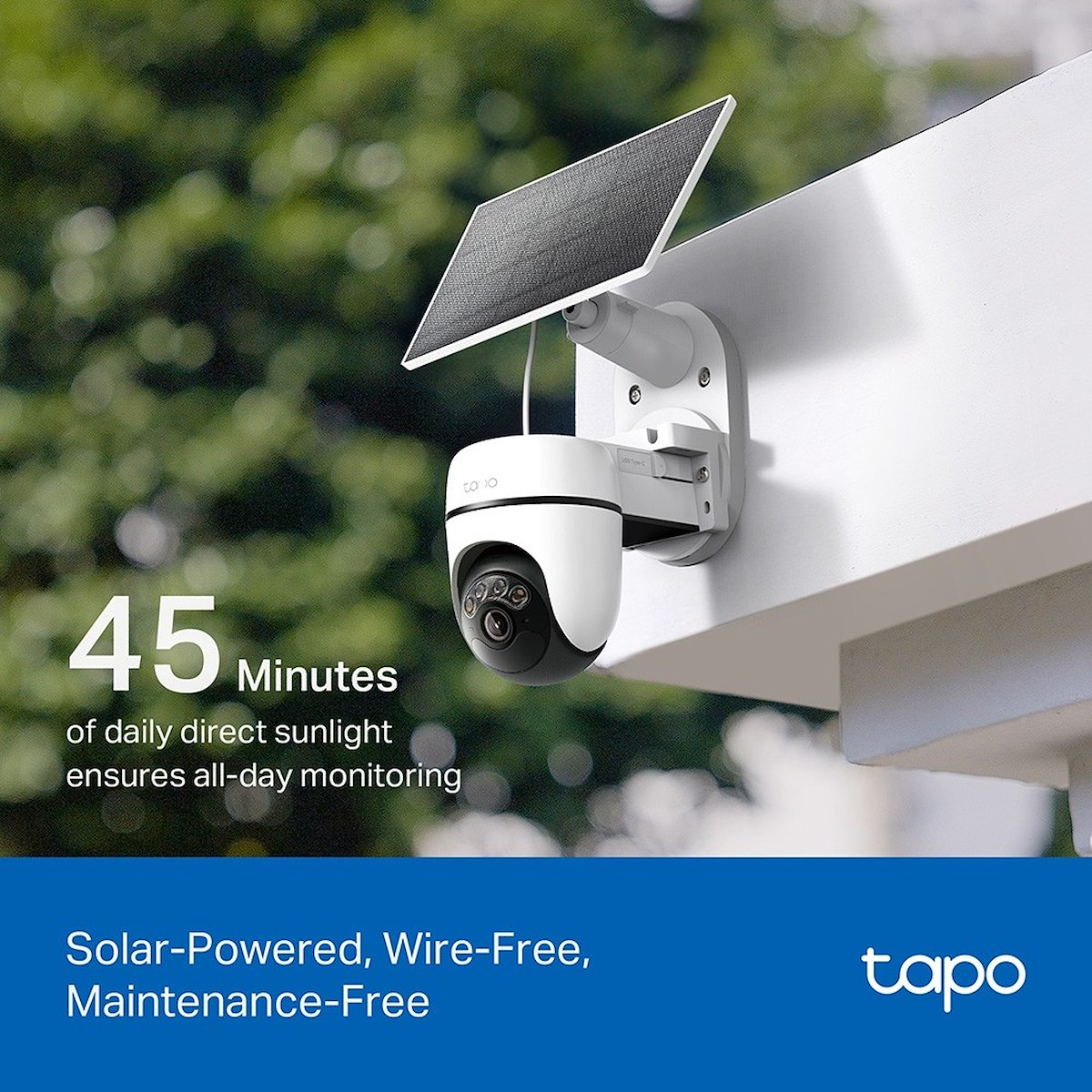Tapo TC90KIT IP Cam Esterno 2K 3MP WiFi Pan-Tilt con Pannello Solare - immagine 4