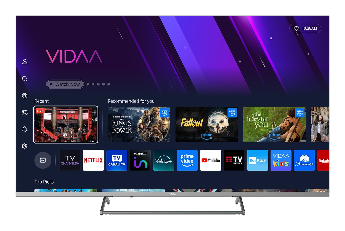 SABA SA55KM10VDA TV LED 55" 4K UHD Smart Vidaa DVBT2-S2 - immagine 2