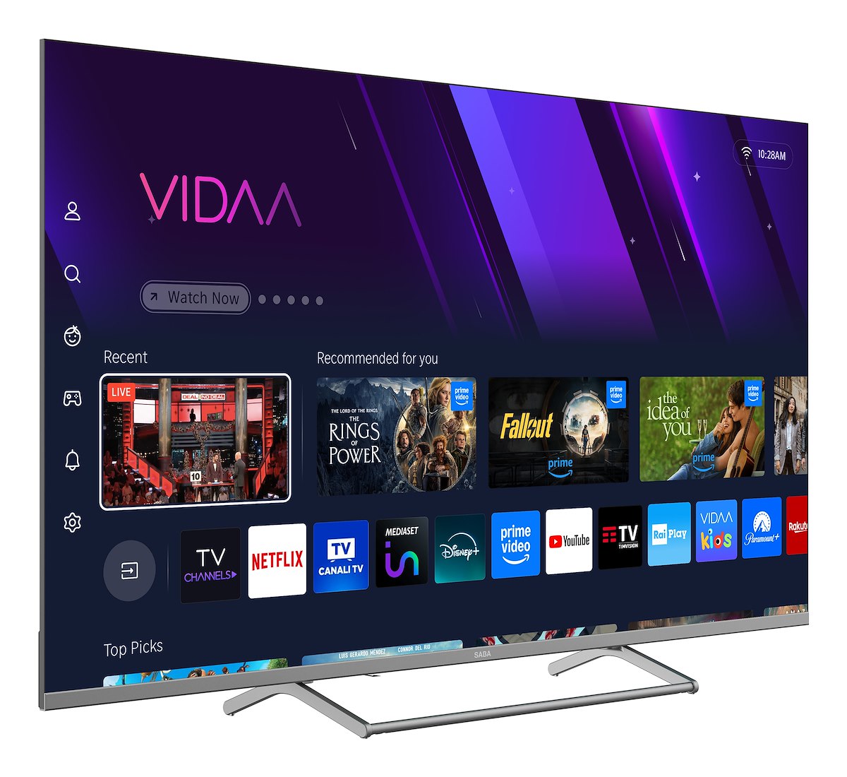 SABA SA55KM10VDA TV LED 55" 4K UHD Smart Vidaa DVBT2-S2 - immagine 3