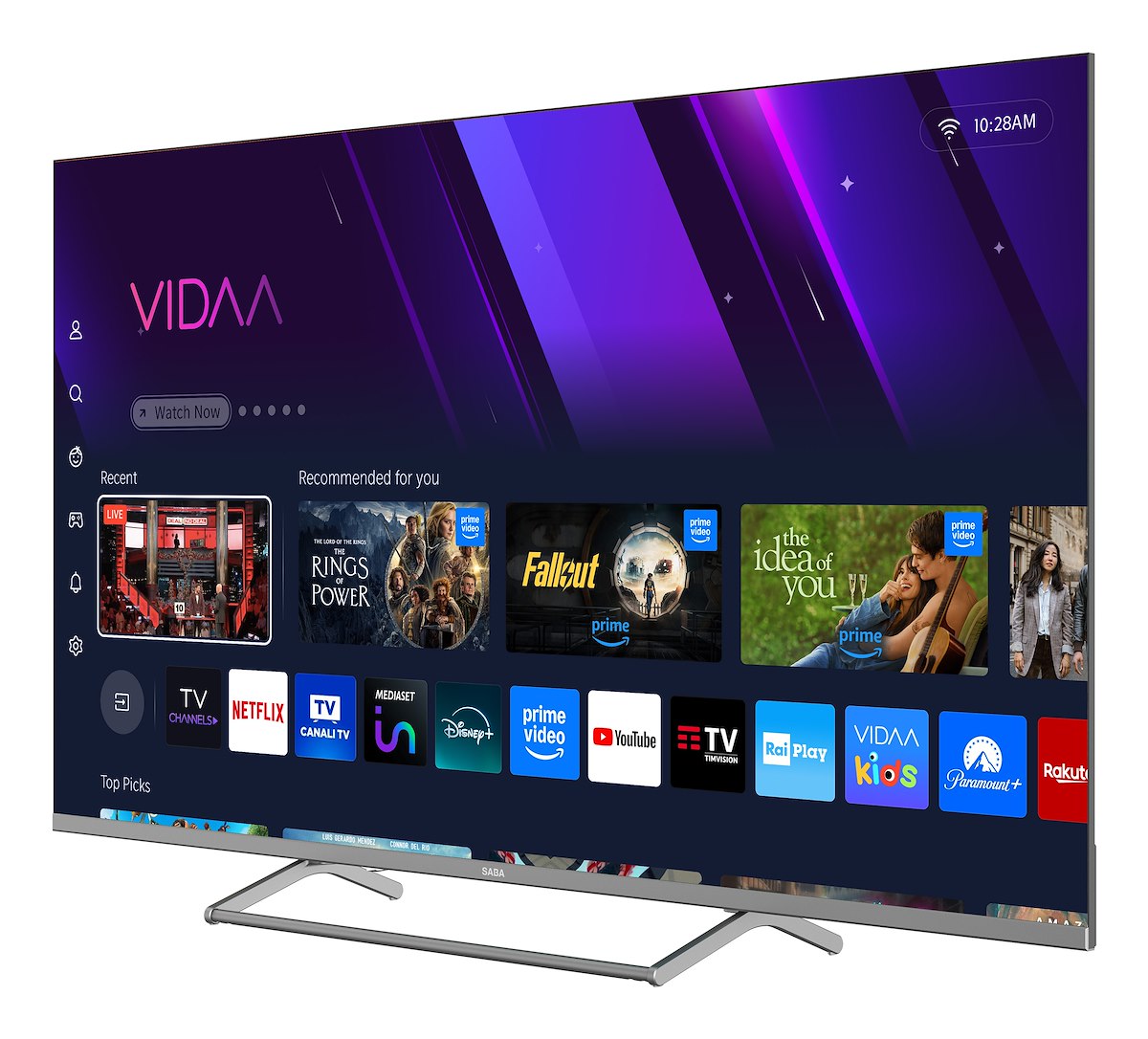 SABA SA55KM10VDA TV LED 55" 4K UHD Smart Vidaa DVBT2-S2 - immagine 4