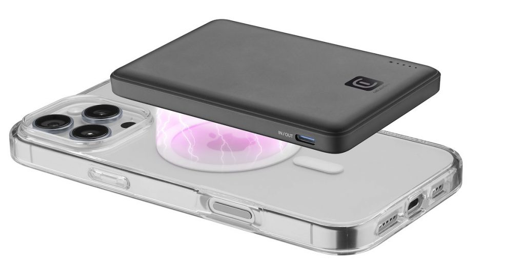 CELLULAR LINE PBNEWMAG5000K Power Bank 5000mAh MagSafe USB-C Nero