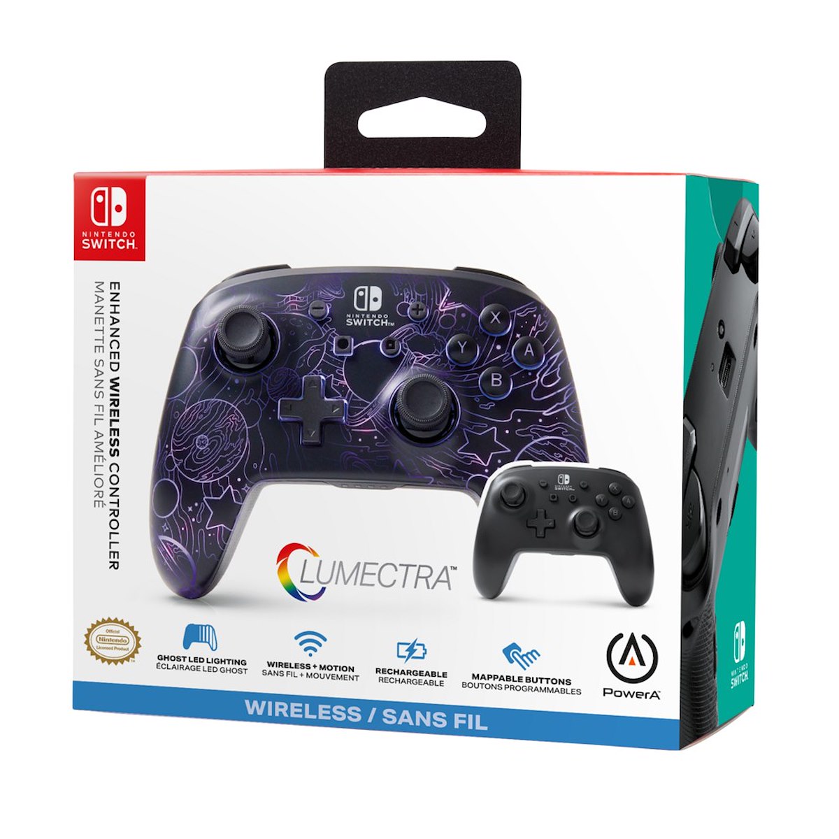 POWER A NSGP034901 Controller Wireless Lumectra Galactic Vortex RGB - immagine 4
