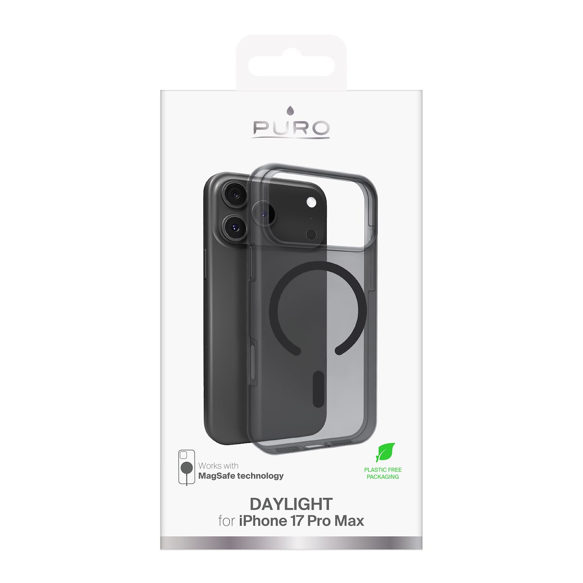 PURO PUIPC17P69DAYL2BLK Cover Daylight Magsafe per iPhone 17 Pro Max Nera - immagine 3