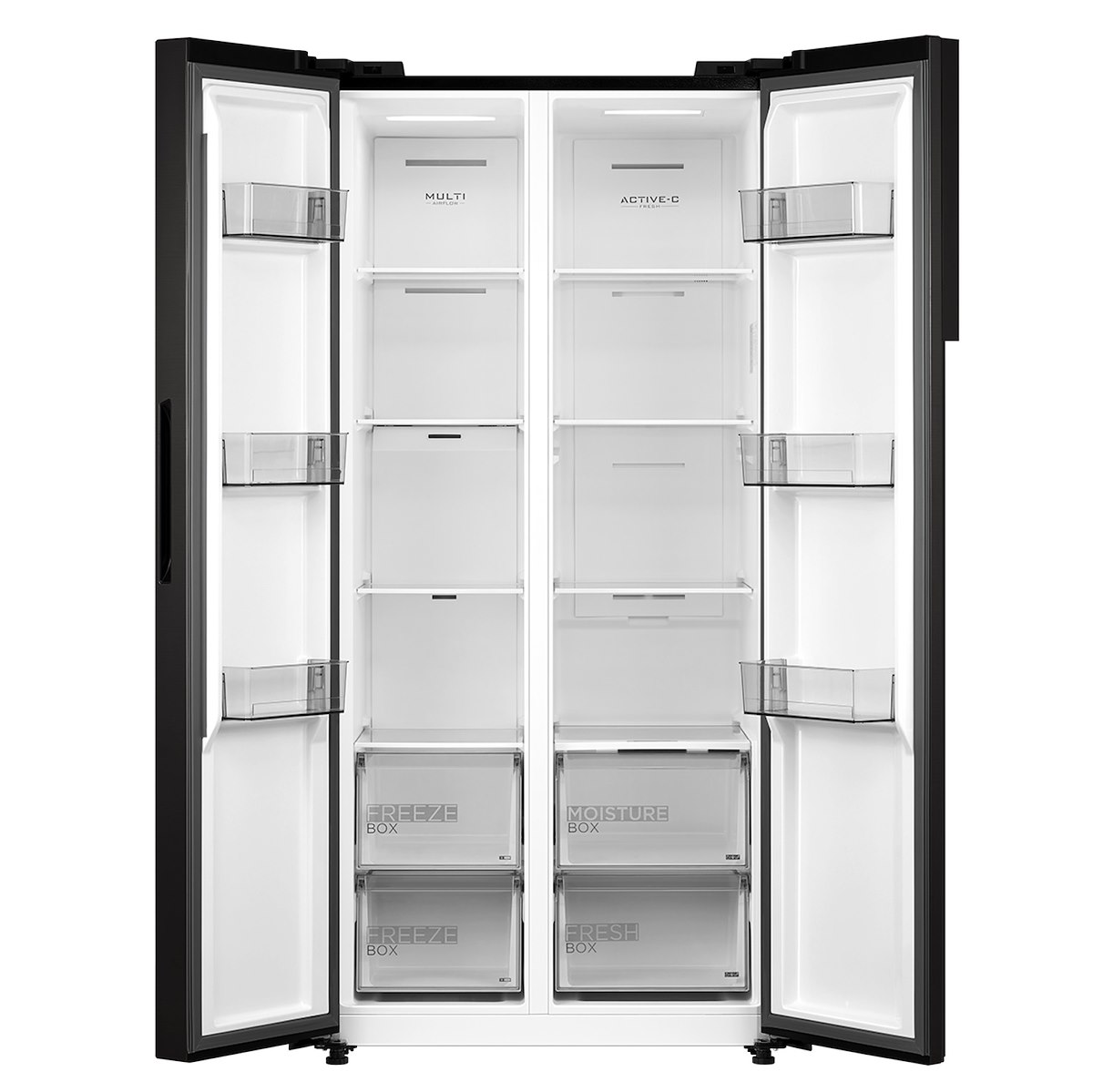 MIDEA MDRS619FIE45 SBS No Frost Inverter 460L Dark Inox - immagine 2