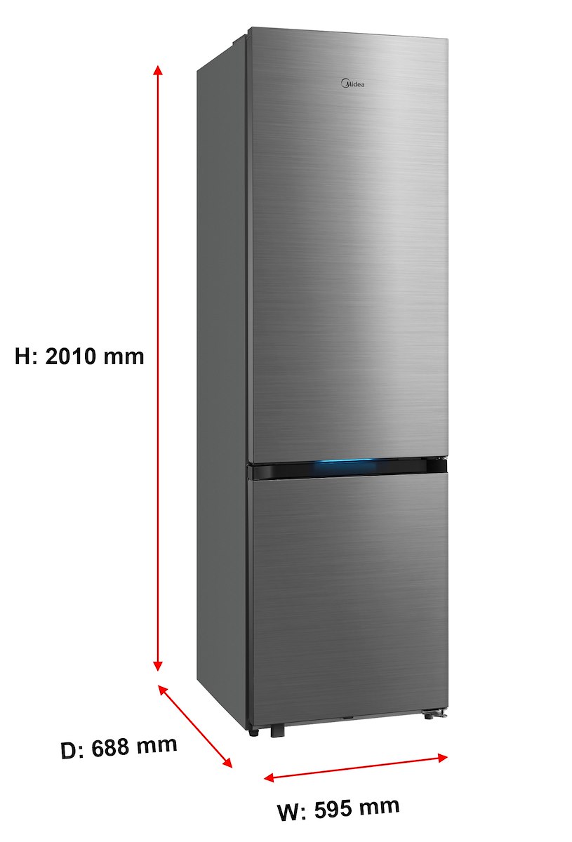 MIDEA MDRB600MIC46 Frigo Combi No Frost Inverter Inox 442L - immagine 4