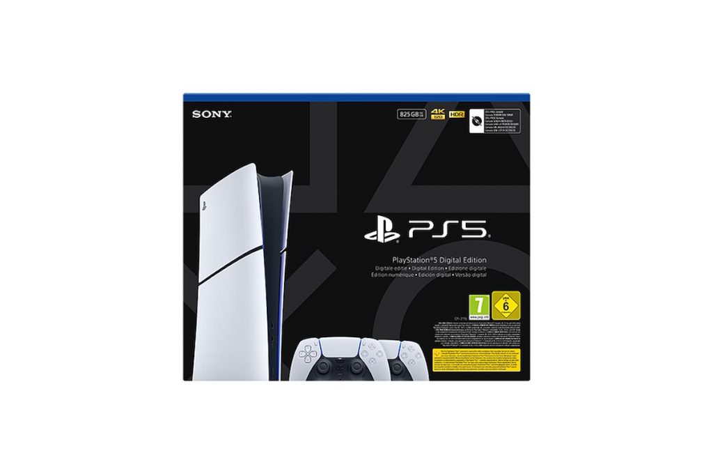 Sony Entertainment Consolle PS5 Digital con 2 Controller Wireless DualSense