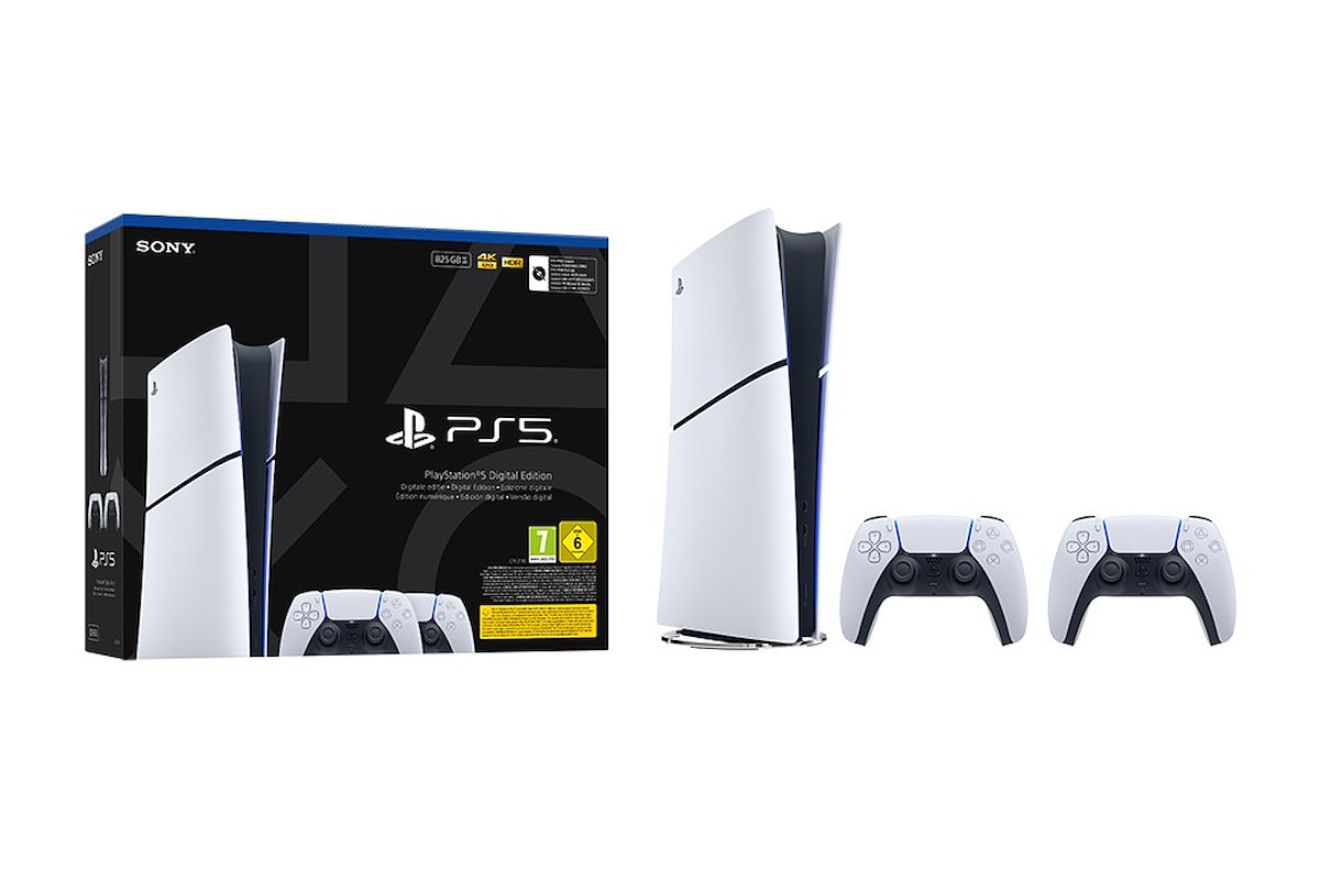 Sony Entertainment Consolle PS5 Digital con 2 Controller Wireless DualSense - immagine 2