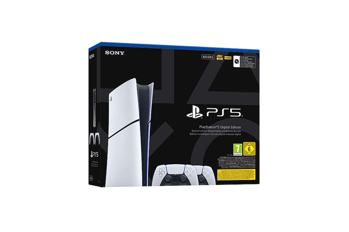 Sony Entertainment Consolle PS5 Digital con 2 Controller Wireless DualSense - immagine 3
