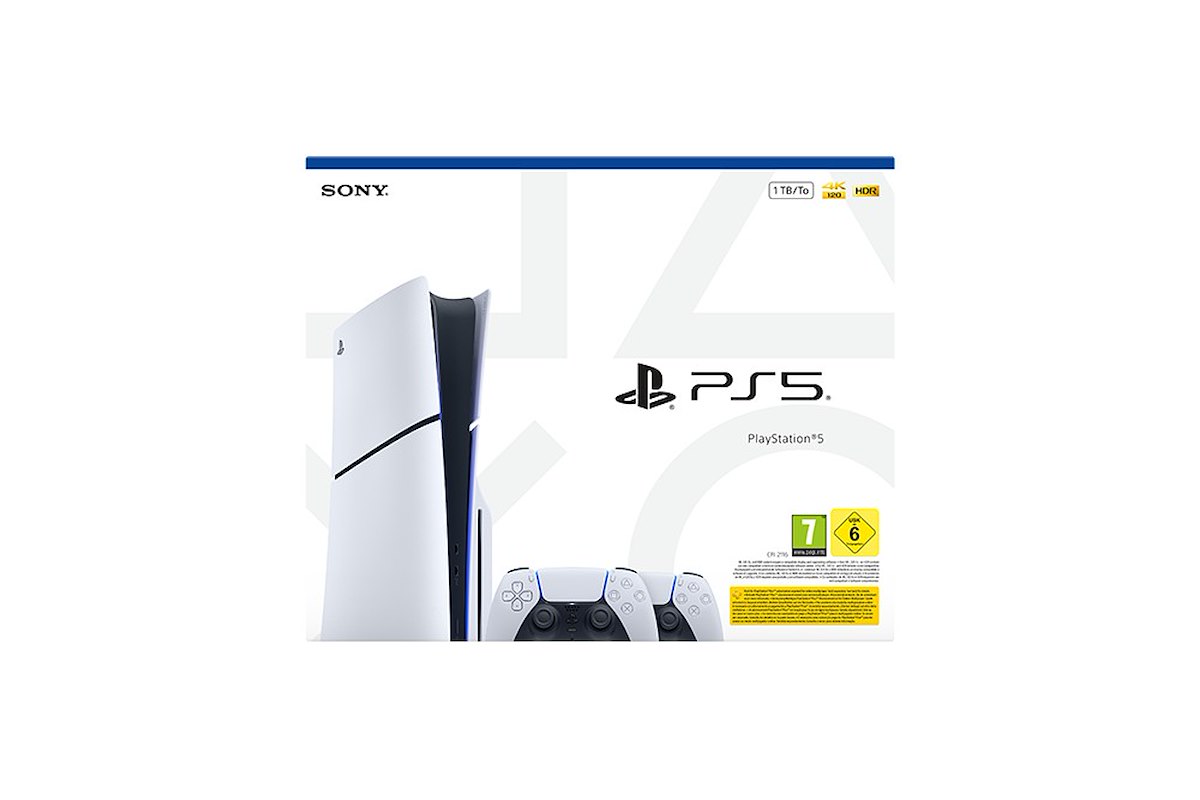 Sony Entertainment  Consolle PS5 Disc con 2 Controller Wireless DualSense