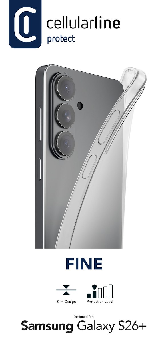 CELLULAR LINE FINECGALS26PLT Custodia Fine in Gomma Trasparente - immagine 2