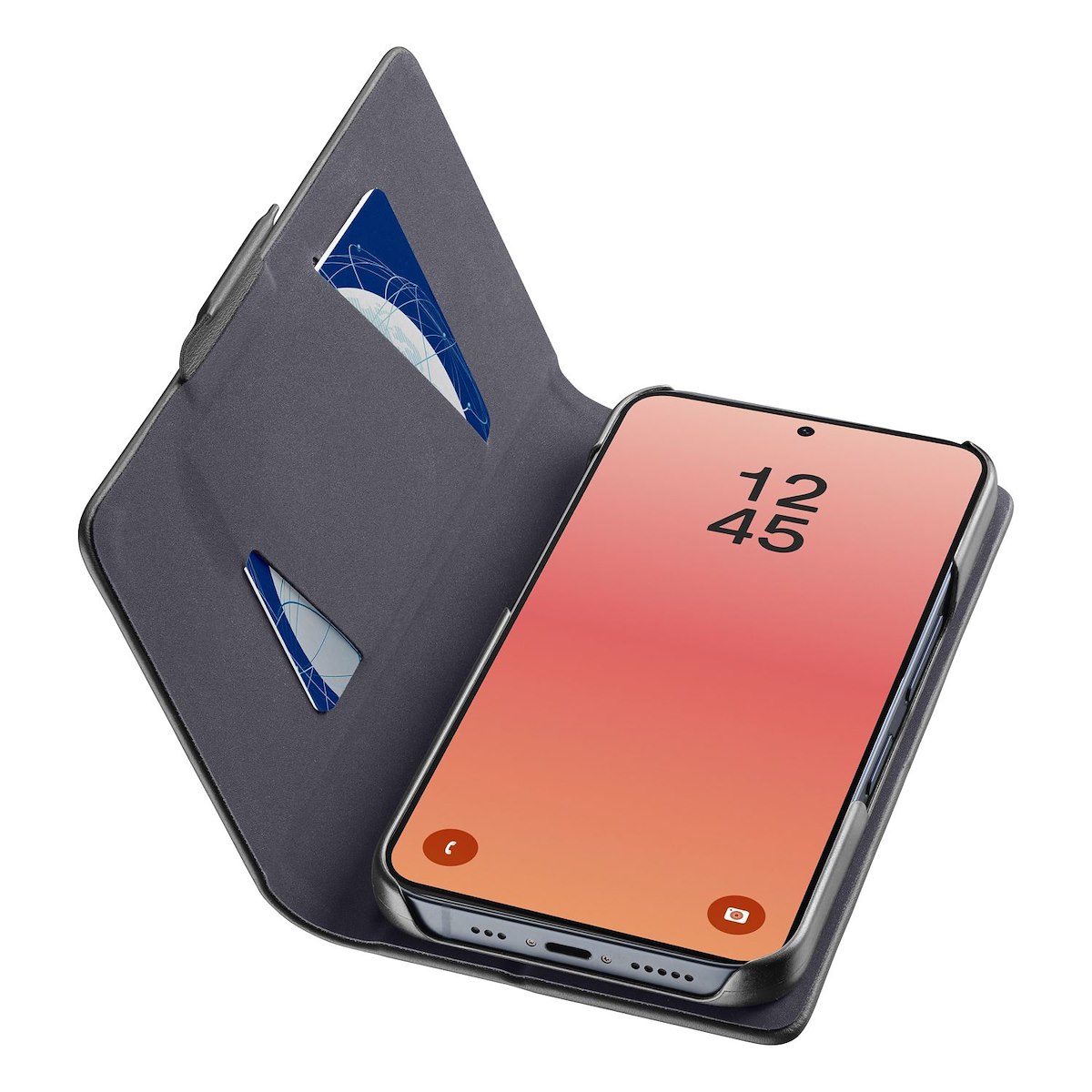 CELLULAR LINE BOOK3GALS26PLK Custodia a libro M2, nera - immagine 4