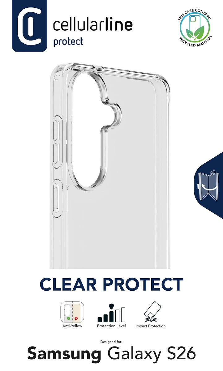 CELLULAR LINE CLEARDUOGALS26T Custodia Rigida Trasparente per M1 - immagine 2