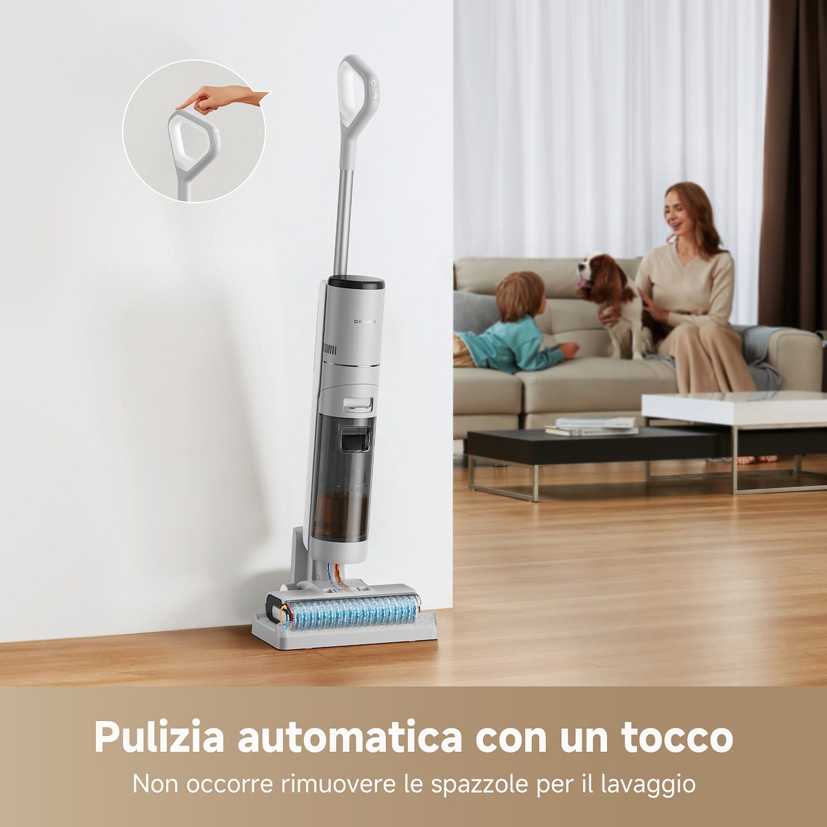 DREAME G10PRO Lava/Aspira, 200W, 35min, 900ml, Wet&Dry, Base Ricarica, Grigio - immagine 5
