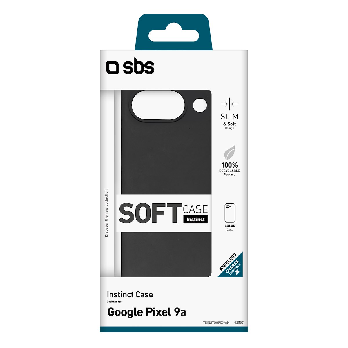 SBS TEINSTGOPIX9AK Cover Instinct Google Pixel 9A, Nero - immagine 2