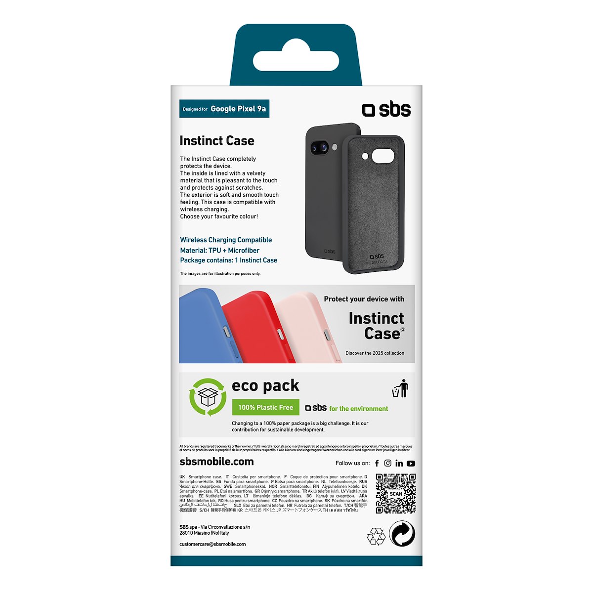 SBS TEINSTGOPIX9AK Cover Instinct Google Pixel 9A, Nero - immagine 3