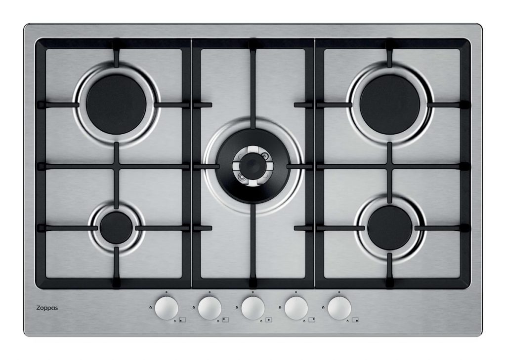 ZOPPAS EZPG755GXH - Piano cottura gas 75cm 5 fuochi grigio ghisa