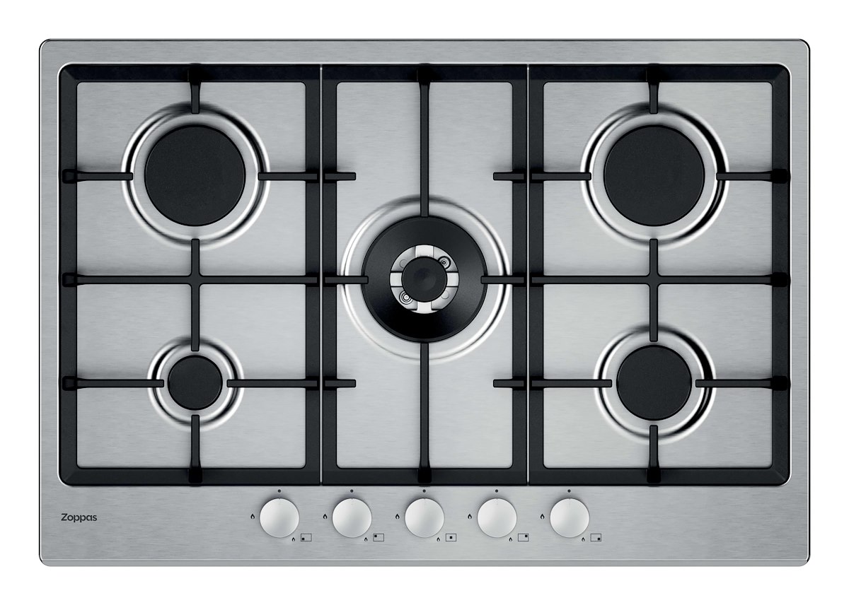 ZOPPAS EZPG755GXH - Piano cottura gas 75cm 5 fuochi grigio ghisa