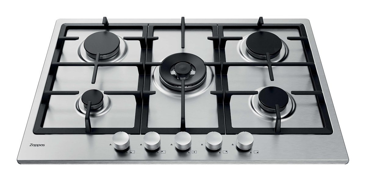 ZOPPAS EZPG755GXH - Piano cottura gas 75cm 5 fuochi grigio ghisa - immagine 2