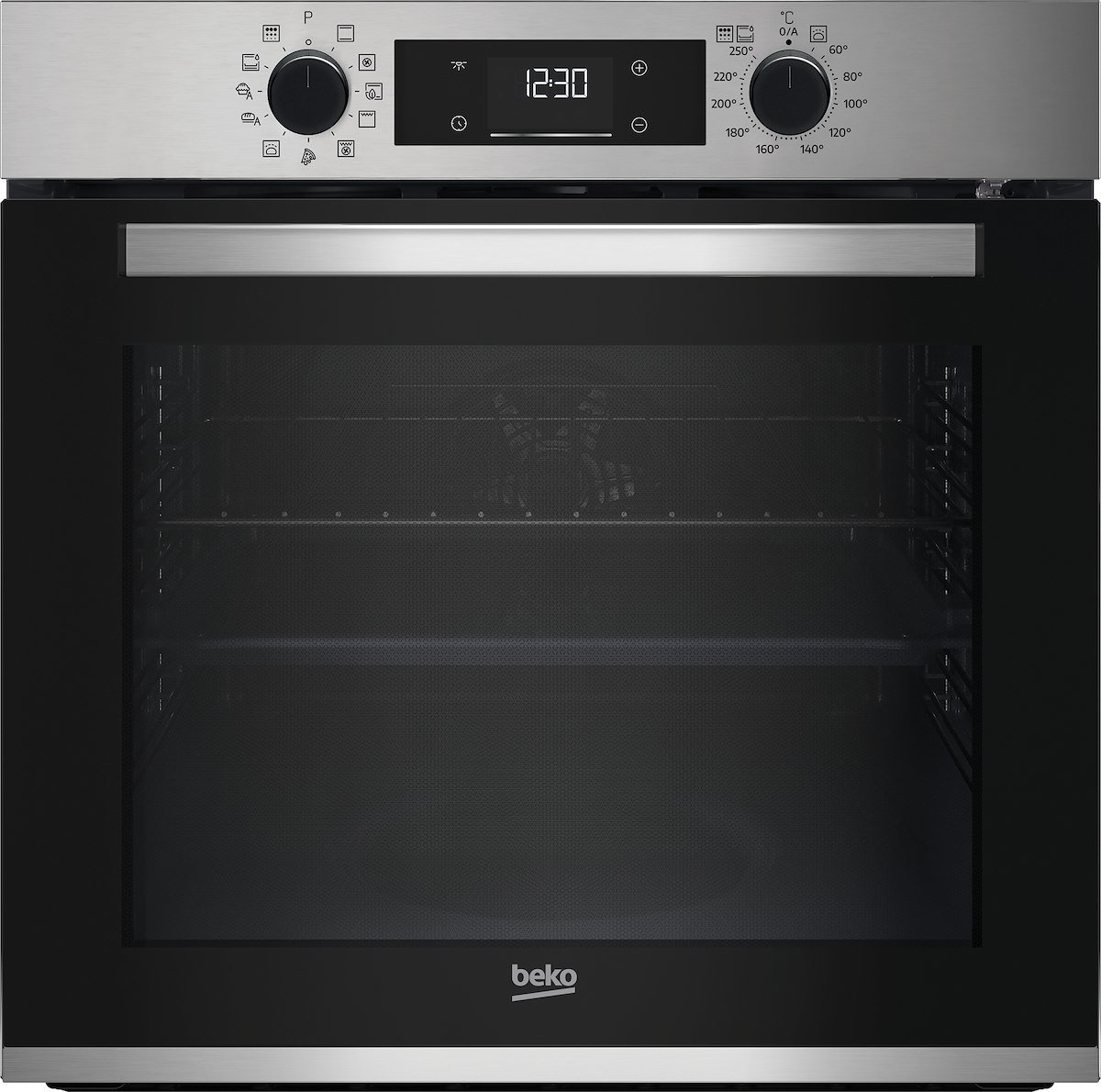 BEKO BBIMP2300XP Forno Incasso Elettrico Multifunzione 71L A++ Pirolitico Inox/Nero